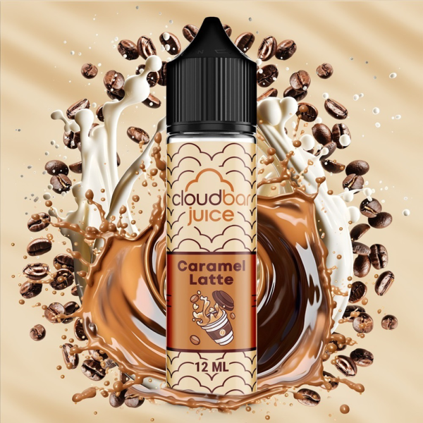CloudBar Juice Caramel Latte 12ml/60ml - Χονδρική